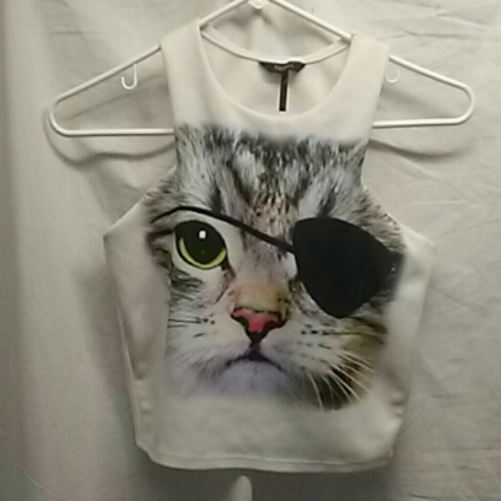 White crop top